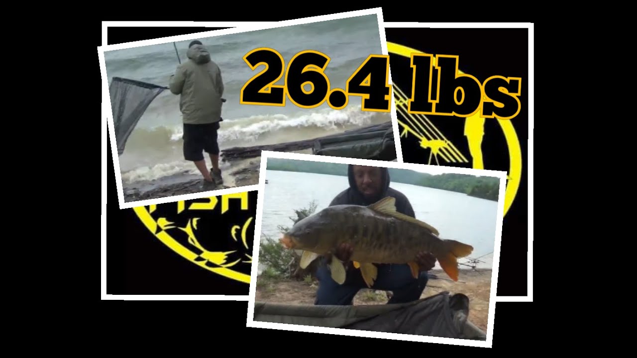 Catching a big mirror carp. In a perfect storm. YouTube