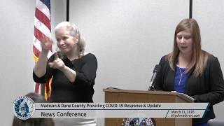 News Conference: Madison & Dane County Providing COVID-19 Response & Update