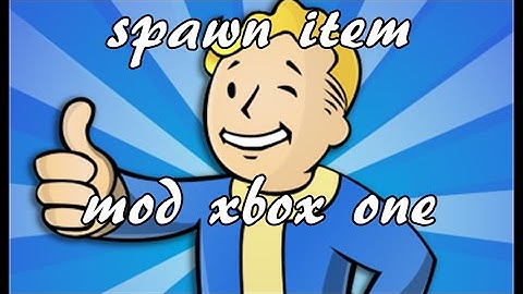 Fallout 4 spawn items mod XBOX ONE!!!