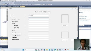 Cara membuat aplikasi KTP sederhana menggunakan aplikasi Microsoft visual studio 2010