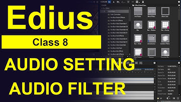 AUDIO SETTING EDIUS 7 8 9 | AUDIO FILTER | MP3 | WAV | Video Editing | Edius Class 7 |