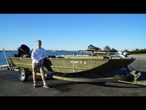 modified v jon boat - youtube