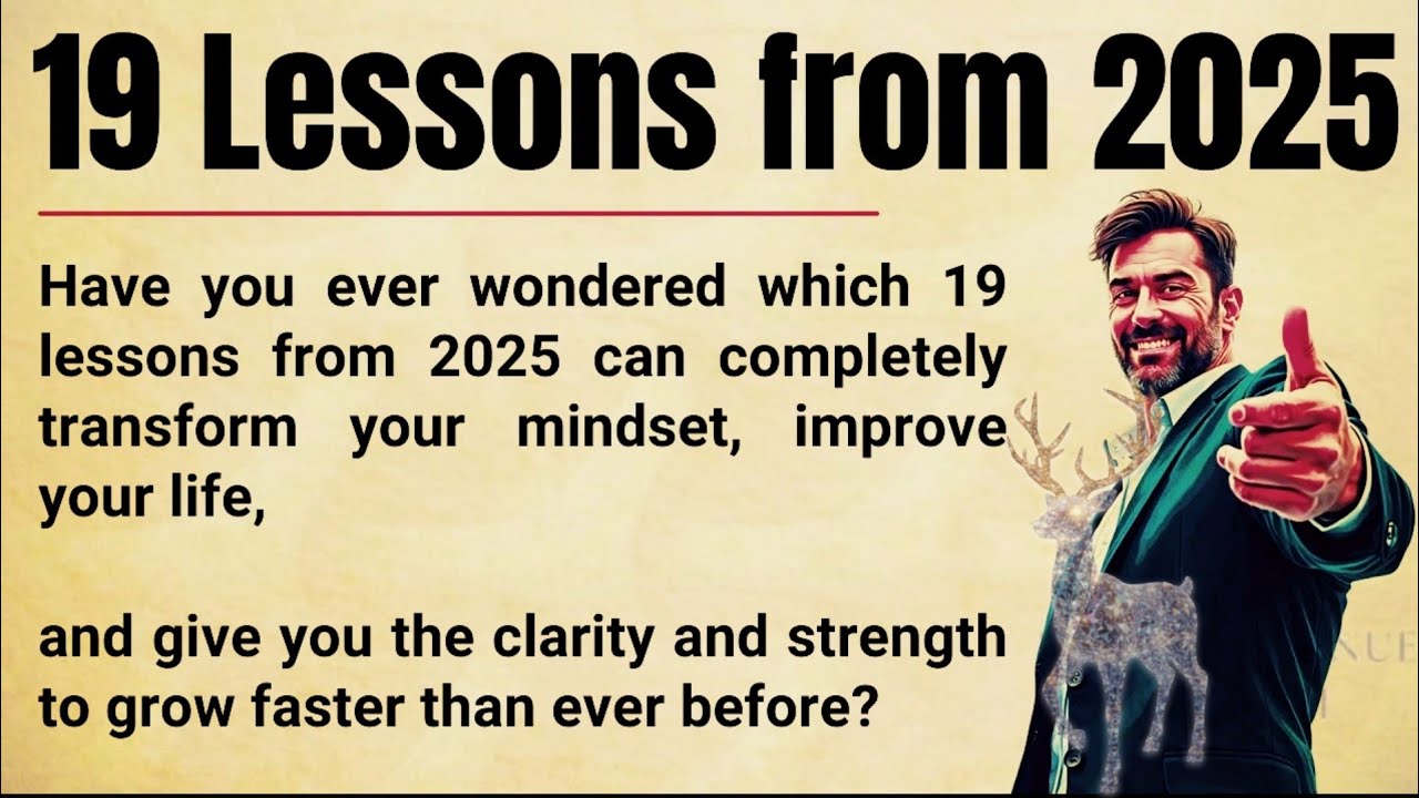 19 Powerful Lessons from 2025 That Can Change Your Life Forever 🔥 ...