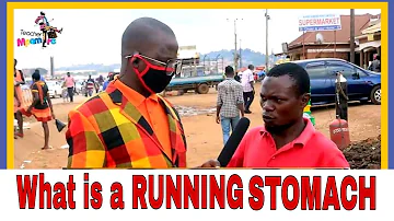 WHAT IS A RUNNING STOMACH | Teacher Mpamire on the street Latest African Comedy july 2020