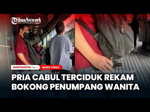 Pria Cabul Terciduk Rekam Bokong Penumpang Wanita di Halte Transjakarta