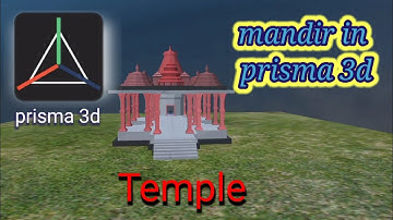 how to make a temple model in prisma 3d.prisma 3d tutorial.