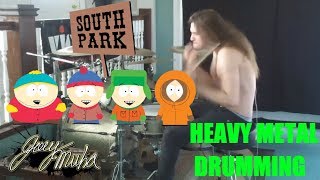 JOEY MUHA - South Park Theme Song METAL DRUMMING!!!!