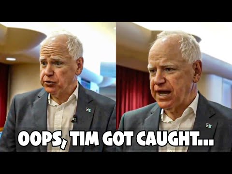 Reporter CAUGHT Tim Walz Lying On Live TV