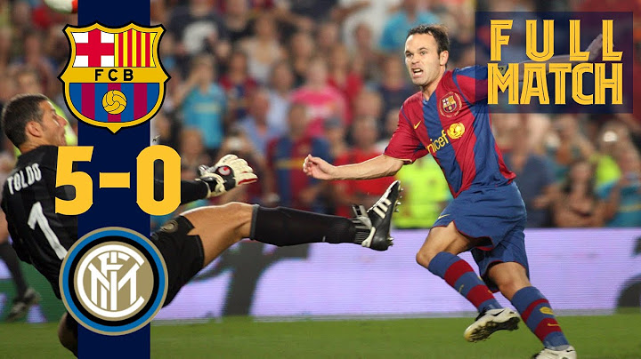 FULL MATCH: BARÇA 5 - 0 INTER (2007) with RONALDINHO, MESSI, ETO'O...