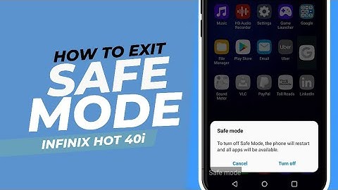 How to Exit Safe Mode on Infinix Hot 40i | Android 13 XOS Fix