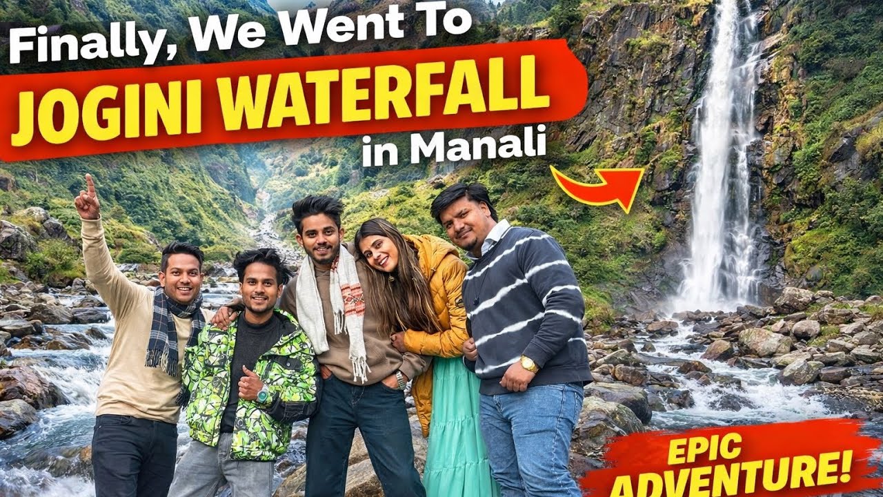 Jogni Waterfall Manali 😍 | Hidden Waterfall Trek | Real Beauty of Manali 🏔️