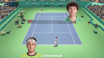 [Full Ace Tennis] Ruud v/s Humbert Gameplay | Stockholm Open | Super Tie-break (Video Game)