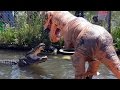 Man Dressed As T-Rex Plays With 500LB Alligator