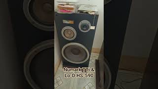 Numark TTi & Lo-D HS-590 #vintage #music #vinyl #speaker #amplifier #shorts #short #shortvideo