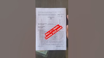 Nios Maths 211 April 2025 New Question Paper For October Exam | Class 10th Maths 211 Paper Leak 2025