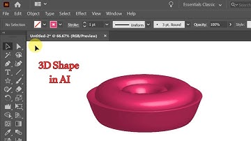 "How to Create a 3D Donut in Illustrator 🍩✨ | Easy Tutorial 🎨"