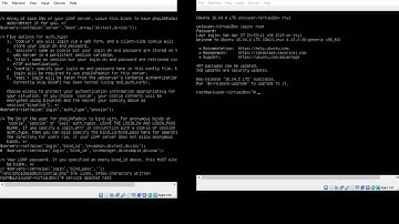 Configuring LDAP server and client