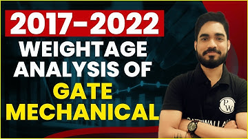 2017-2022 Weightage Analysis of GATE | Mechanical Engineering 🔥