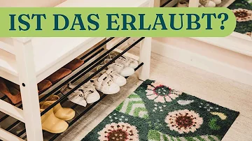 Ist es erlaubt Schuhe im Treppenhaus abstellen?