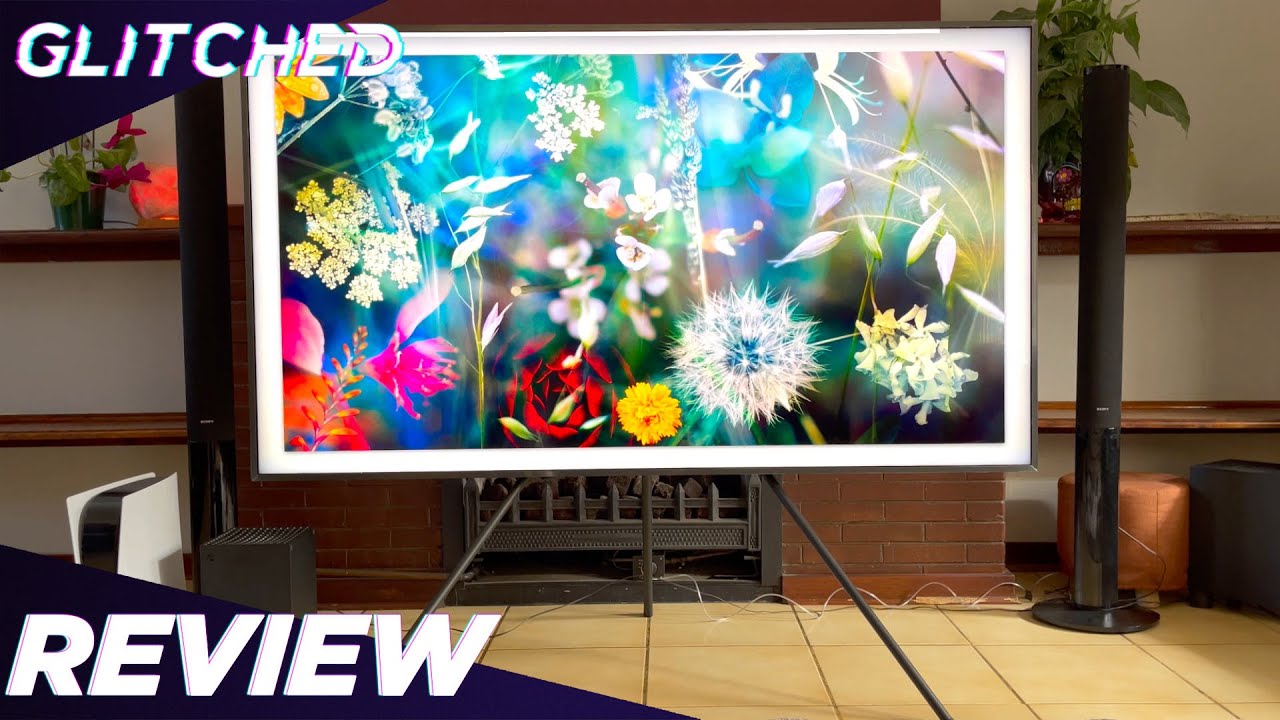 Samsung Frame 55 TV REVIEW - Most beautiful TV set? - Featuring  Playstation 5 