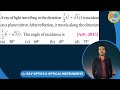 A Ray of light travelling in the direction 1/2( i + √3j )  is  incident on a plane mirror. After ref