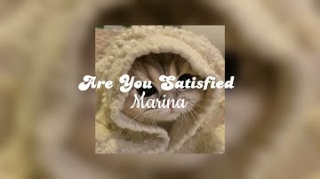 Marina - Are You Satisfied (sped up)