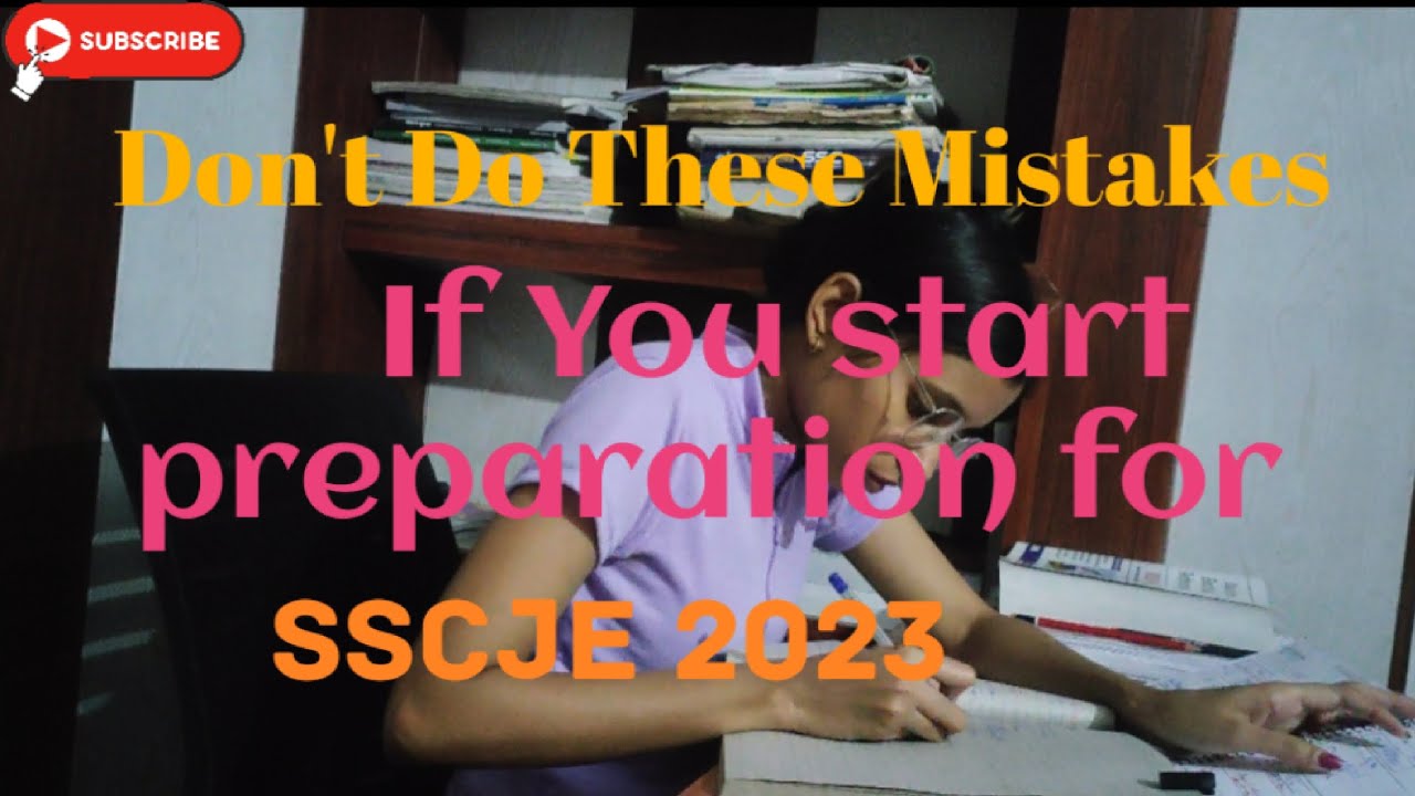 AVOID THESE MISTAKES WHILE PREPARING FOR SSC-JE 2023 #study #studyvlog ...