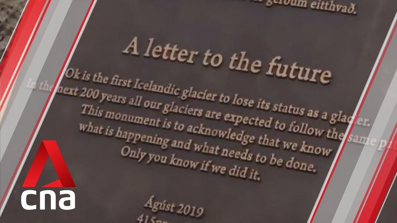 Iceland unveils plaque for Okjokull glacier — Okjökull — video poster
