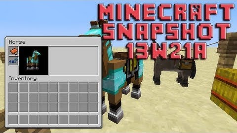 Minecraft 1.6 Preview - Snapshot 13w21a - NEW Horse UI!