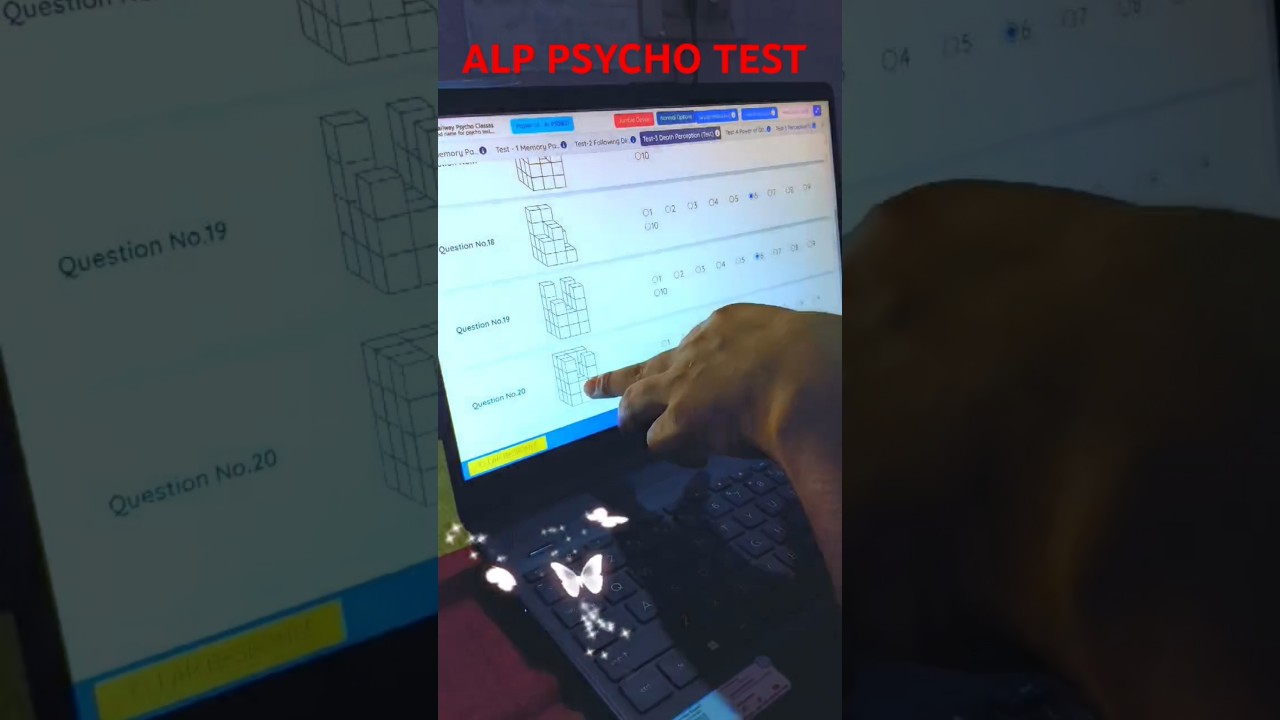 Hidden cube Test || RRB ALP Psycho Test 