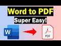 How To Convert Word To PDF (3 Easy Methods!)