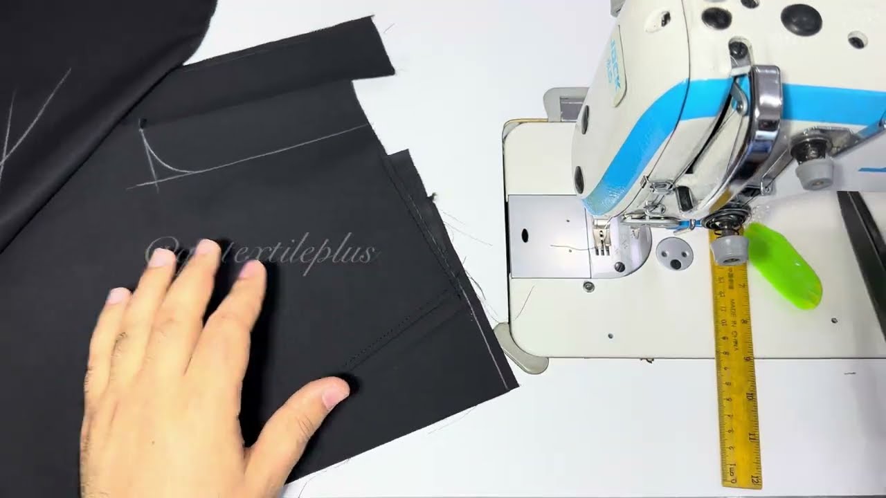 sewing front and back pockets for a pair of pants