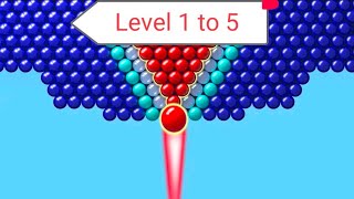 Bubble Shooter 2 Gameplay | Level 1 - 5 | Android gameplay #1 ||#bubbleshooter #gameplay screenshot 4