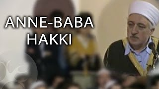 Anne Baba Hakkı Bir Hasbihal De En Fr Nl