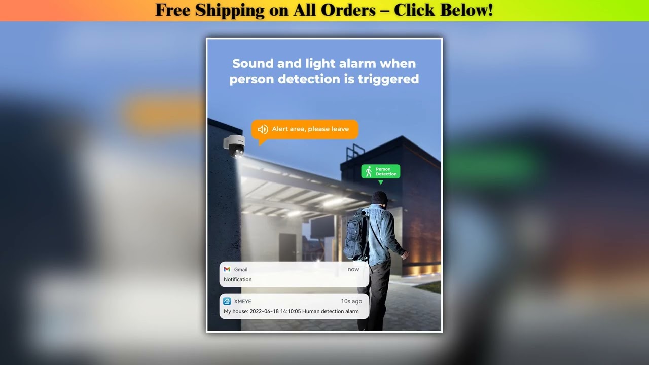 H.view 8Ch 4K 5MP 8MP Cctv Security Camera System Ptz Home Video Surveillance Kit Outdoor Ip