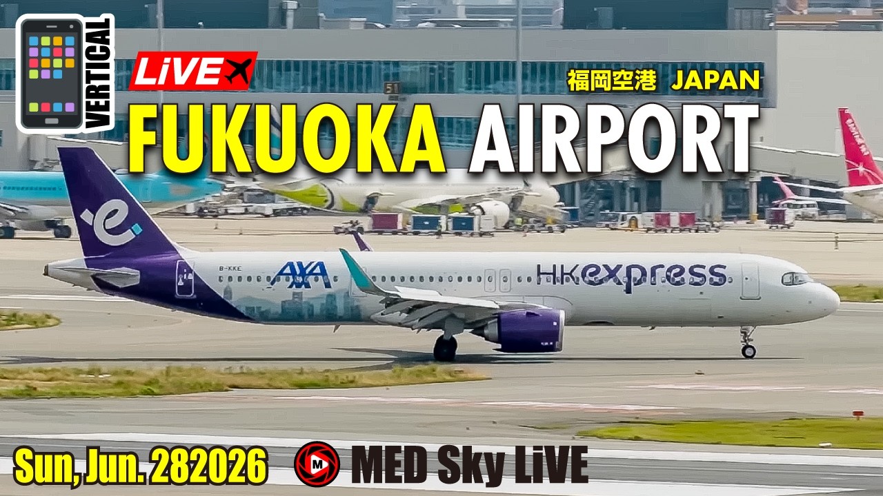 📱Shorts (Vertical) 縦 LiVE Fukuoka Airport Plane Spotting✈️6/28