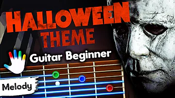 Halloween Guitar Lessons for Beginners John Carpenter Tutorial | Easy Chords + Backing Track