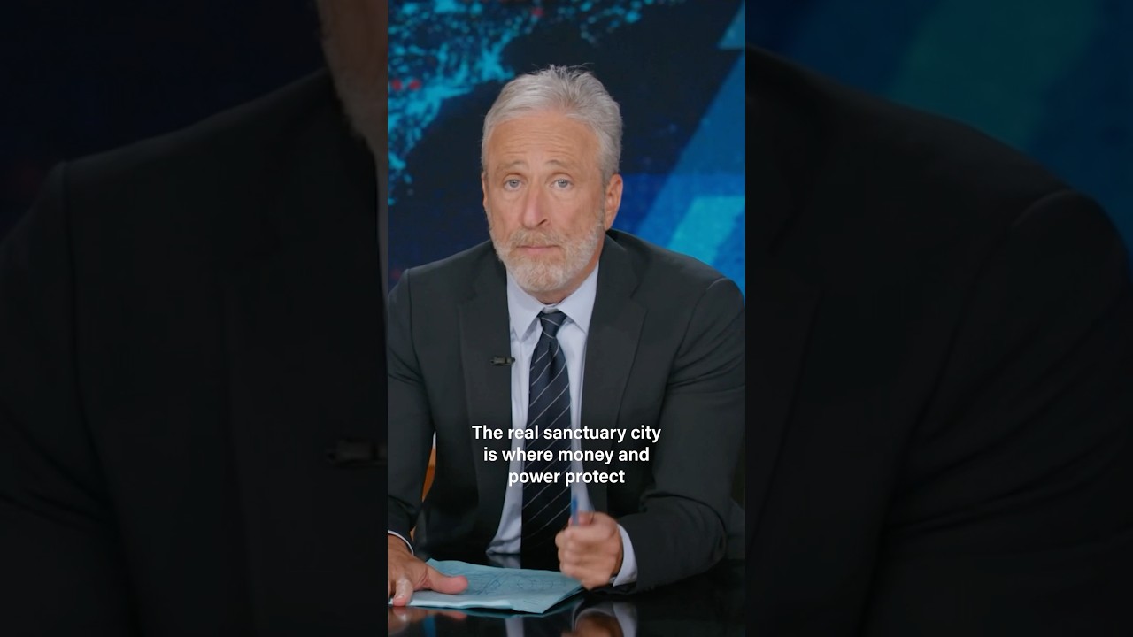 Jon Stewart: America's real "sanctuary city" is the one protecting elites from any accountability