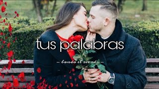 Video thumbnail of "Tus palabras - el recodo (LETRA)"