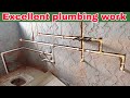 plumbing work for concealed wall mixer with all details