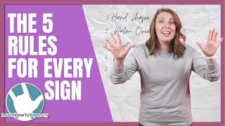 The 5 Rules for EVERY Sign in ASL | 5 Parameters of Sign screenshot 2