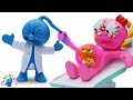 OH NO! DON'T GRAB DR TINY BY THE HAIR! Funny Moments Of Pregnant Pinky 🔴 Clay Mixer Cartoon