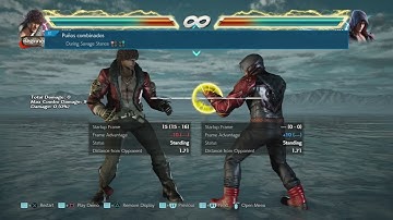 Miguel movelist with frame data display season 4 (opponent all block)