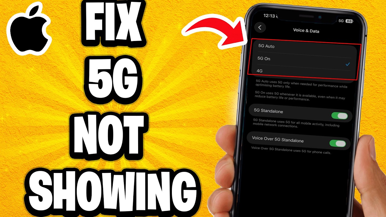 How To Fix 5G Not Showing Up On iPhone - YouTube