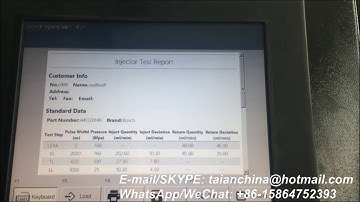 EPS205/NTS205 common rail injector test bench