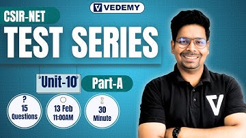 CSIR NET Test Series | Unit 10 | Free Test Series | Unit Wise Test Series | eLearnam | CSIR-NET |
