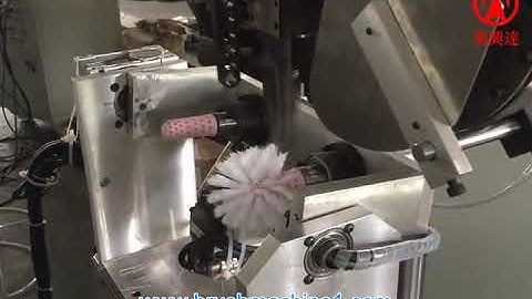 Toilet Brush Making Machine, 4-Axis Round Toilet Brush Tufting Machine