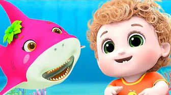 Baby Shark Song 4 S2.E8 +More Nursery Rhymes & Kid Songs | Kids Cartoon | Blue Fish