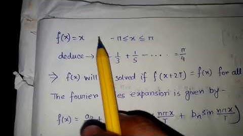Fourier series solved example