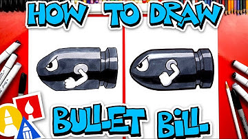 How To Draw Bullet Bill From Mario